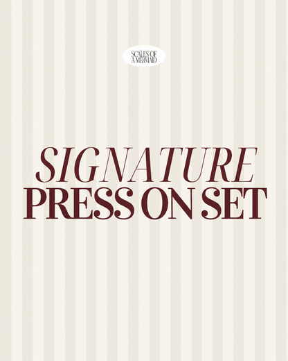 Signature Press On Set